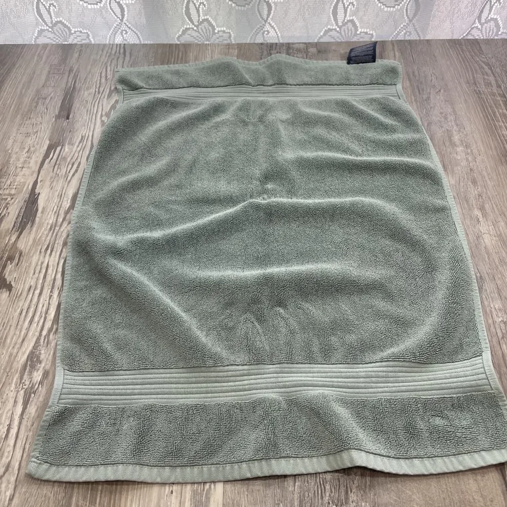 Ralph Lauren Hand Towel Stone Blue 100% Cotton 21